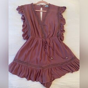 She + Sky dusty rose romper